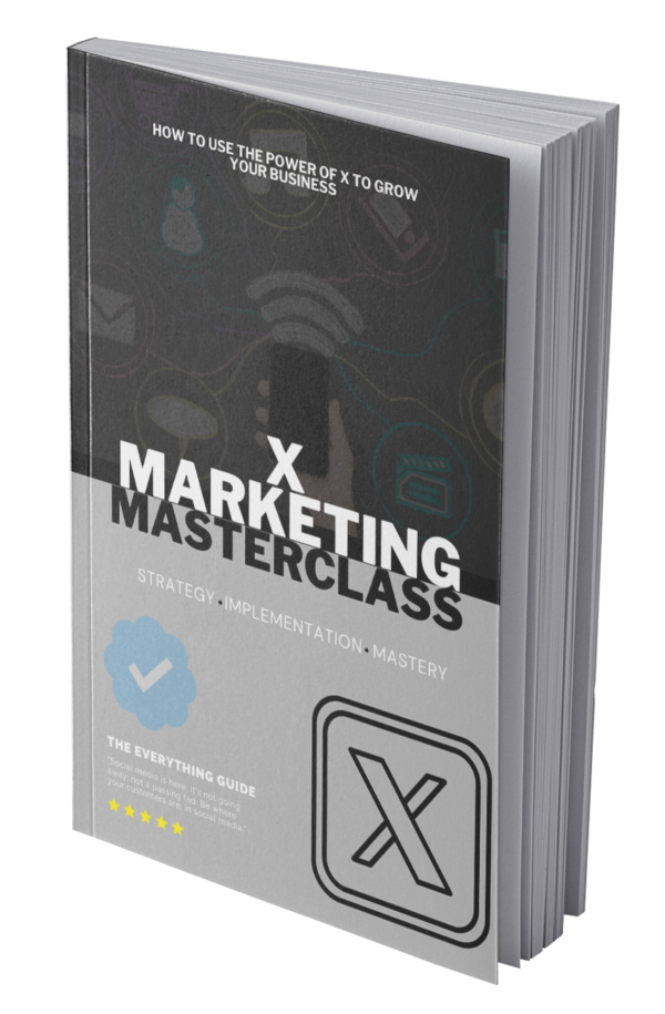 X Marketing Masterclass book cover